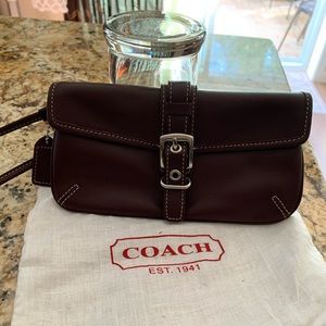 Coach leather wristlet